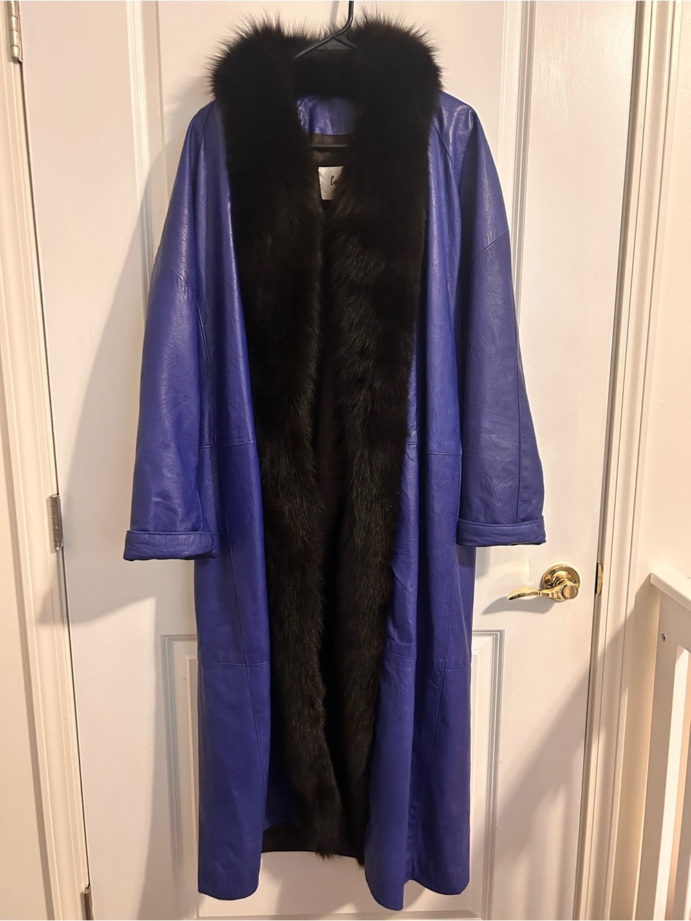 Vintage Evan Arpelli Leather Maxi Coat